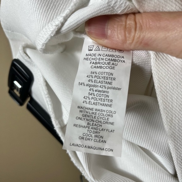 Michael Kors White Slit Hem Pull On Leggings Pants Medium Modern Clean Beauty - Picture 5 of 9